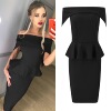 Off shoulder mid length dress