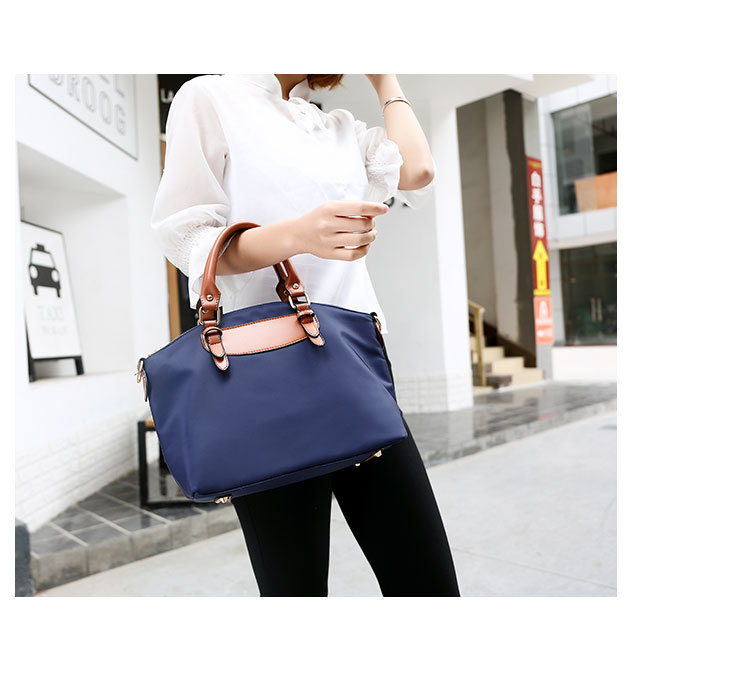 502g Weight Polyester Lining Material Zipper Closure Type Single Shoulder Strap Strap Type Bag Sets Bags Type Solid Color Pattern Fashion Style Square Shape Khaki, Red, Blue, Black Color Large Size Large Fashion Bag Sets 10