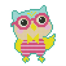 新款钻石画满DIY手工制作猫头鹰先生随意贴儿童创意玩具厂家直销