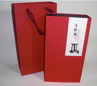 精品茶叶礼品盒牛皮纸天地盖盒 工厂定 制 免费加logo