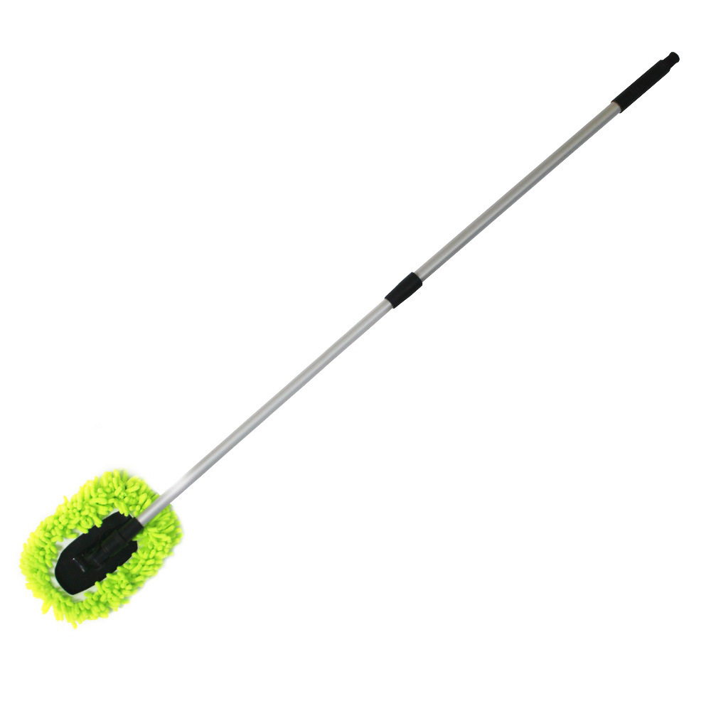 Retractable rotatable chenille car wash mop microfiber retractable flip dust duster