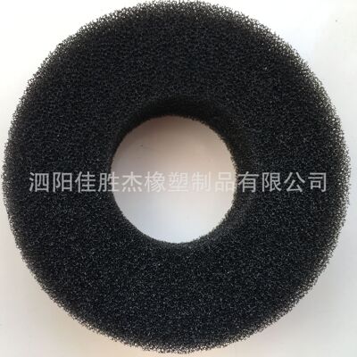 工厂定做净化器活性炭空心圆柱黑色过滤棉 同心圆过滤海绵柱子|ru