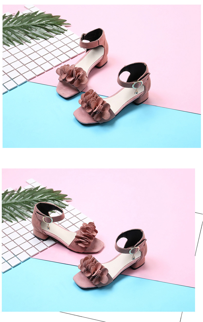 Women's Fashion Solid Color Open Toe Ankle Strap Sandals display picture 1