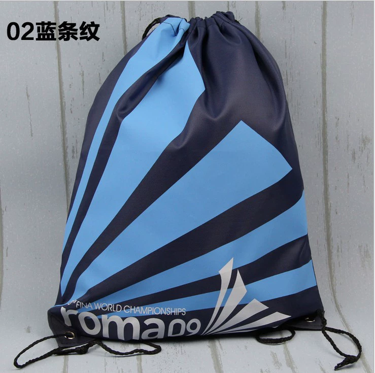 Beach sports storage bag for swimming, worn on the shoulder, drawstring