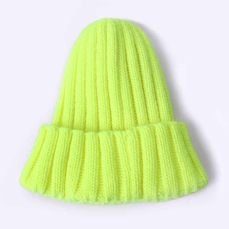 라이트 플레이트 형광 노란색 모자