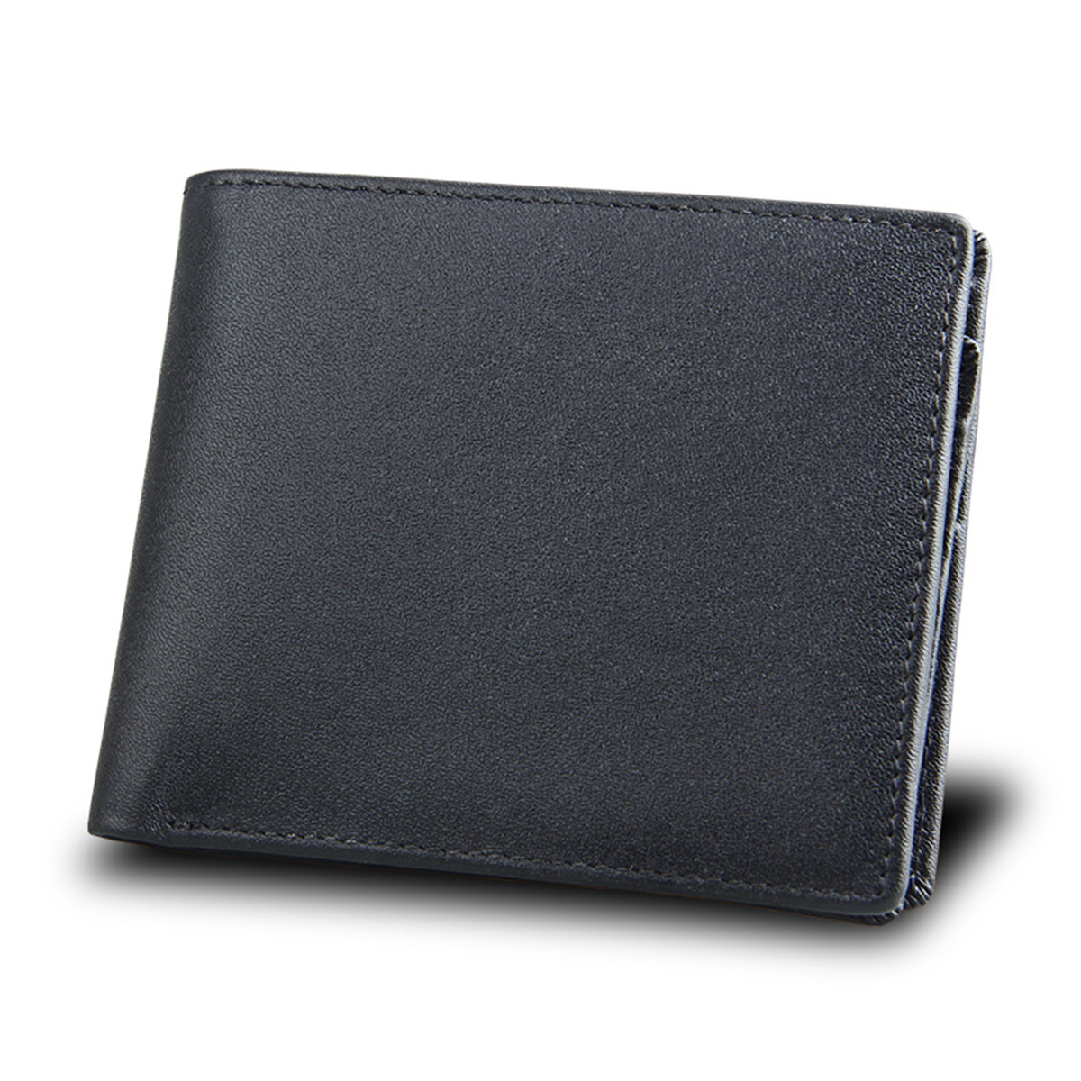 Portefeuille multi-cartes en cuir véritable de vachette à tête courte pour hommes d'affaires de Guangzhou_voghion.com