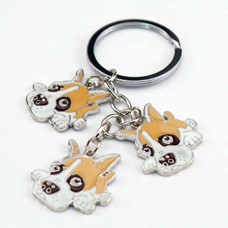 25g Weight Slip-on Clasp Closure Type Keychain Classification 1 Piece Quantity Daily Occasion Zinc alloy Material Dog Pattern Unisex Gender Cute Style 1 Piece Cute Dog Zinc Alloy Unisex Slip-on Keychain 4