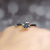 Copper platinum classic wedding ring, jewelry, 1 carat, European style, wholesale