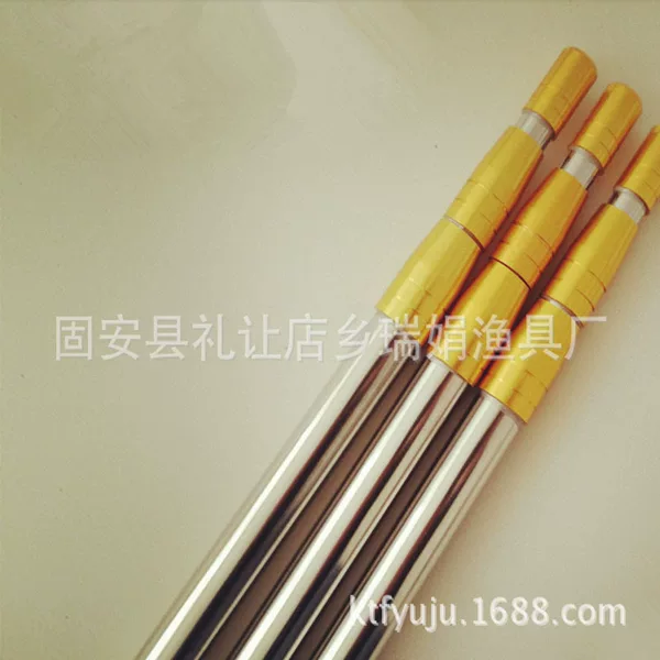 Wholesale stainless steel plus net Rod telescopic positioning Rod multi-purpose Rod sickle hook 2.5 meters 3 meters more specifications