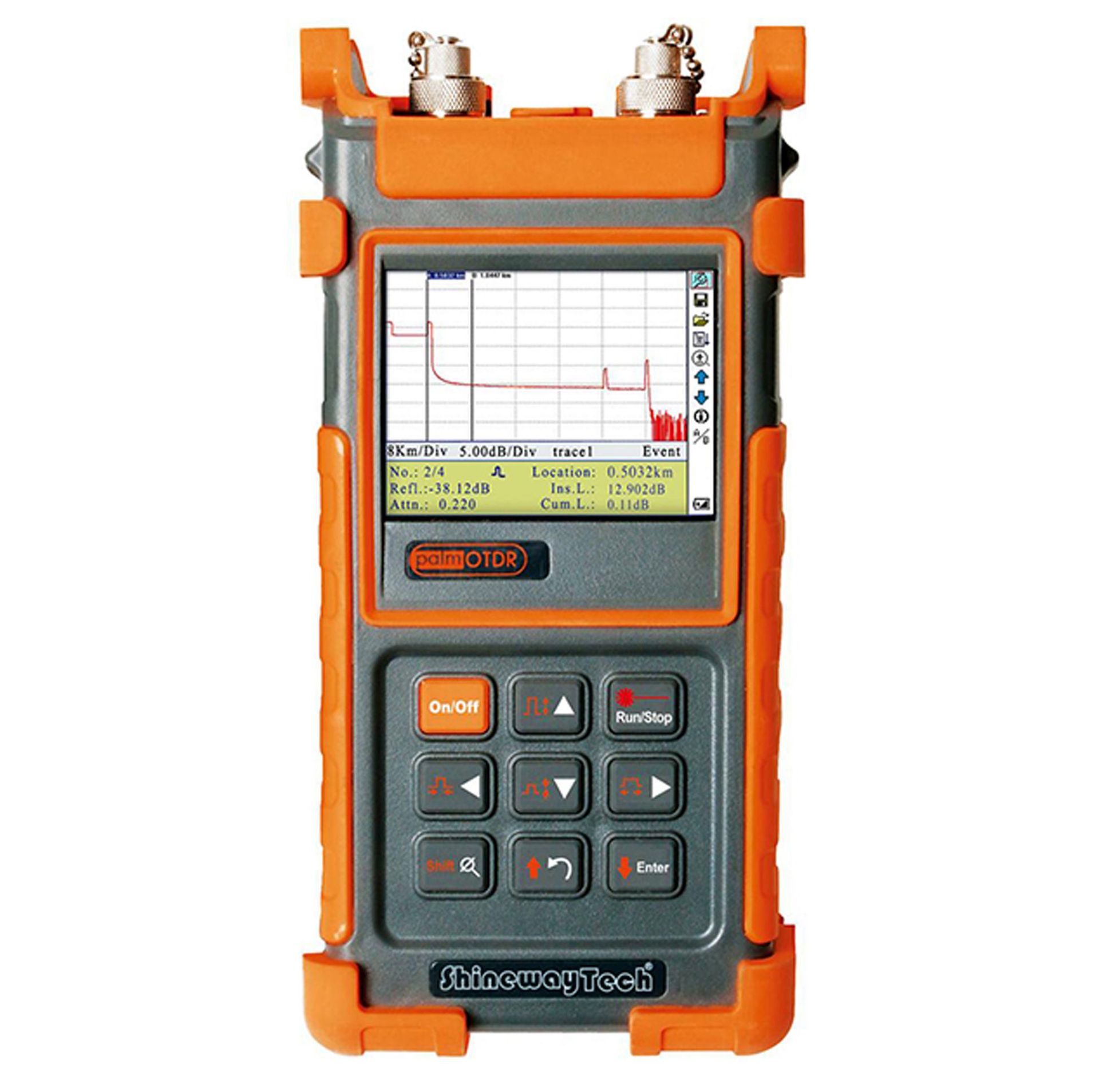 ��palmOTDR���ֳ�ʽOTDR���¶ϵ�λ�ü���Ǿ��ܹ�ʱ��������ά