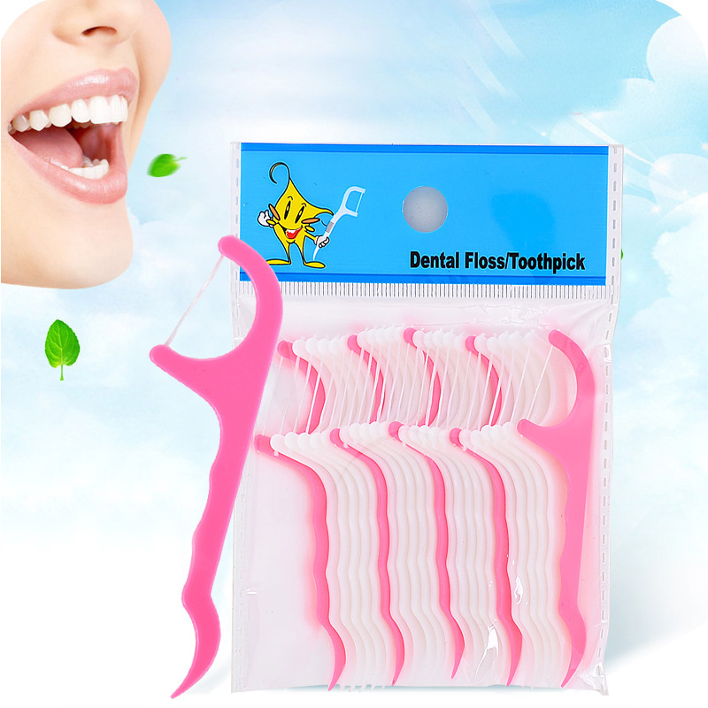 Dental floss stick Floss Oral hygiene Teeth clean Teeth rods Teeth 20 Pcs 25 Sticks