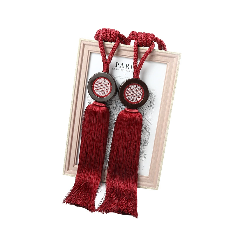 Фабрика прямые поставки на складе китайский стиль занавес полиэстер шелк висит мяч высококачественный темперамент занавес ремень