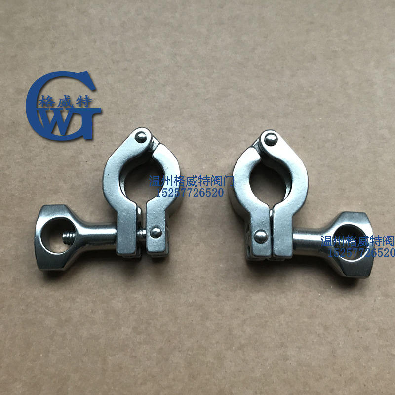 批发304不锈钢卡箍   卫生级316快装 K25.4小卡盘两节卡箍