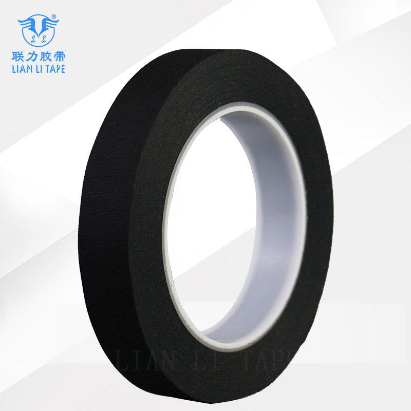 防火耐高温 黑色高温胶布 黑色阻燃醋酸布 1.5CM*30M 可任订规格