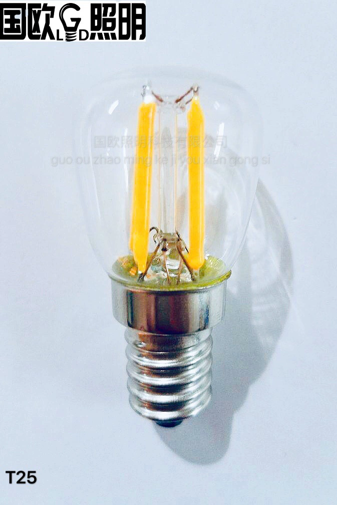 Заводская прямые продажи T25 светодиодная нить LED холодильник пузырь E14