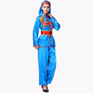 2019新款秧歌服男女成人套装中老年腰鼓锣鼓打鼓演出舞龙舞狮服装