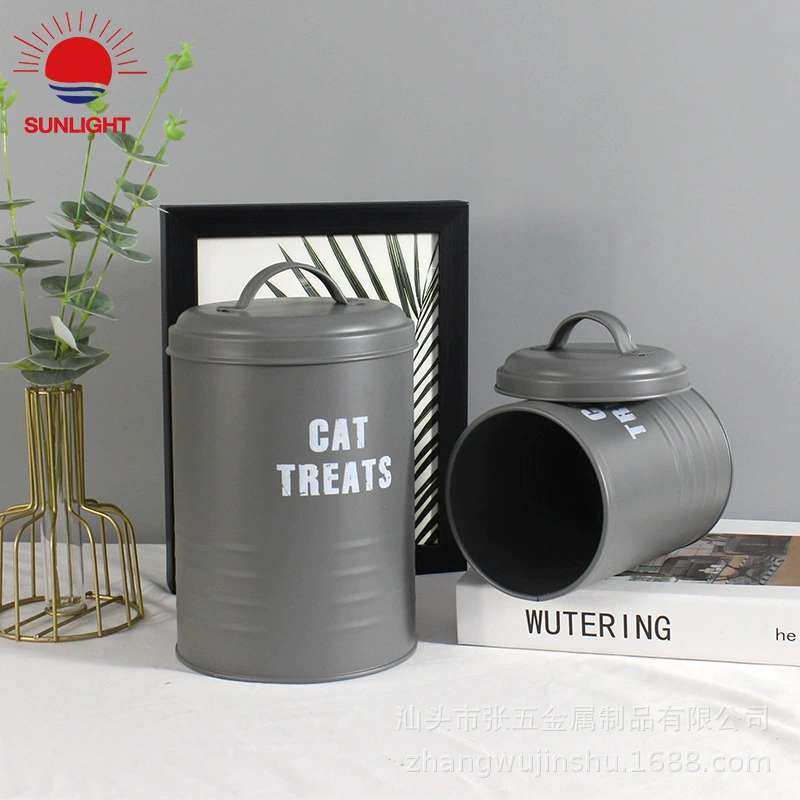 Source Заводская герметичная влагостойкая бочка для хранения Amazon Американский винтажный фермерский дом Резервуар для хранения закусок для домашних животных