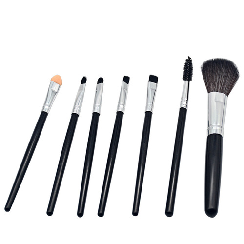 7 makeup brush set, blush brush, eye shadow brush, lip brush, portable eyelash brush, eyebrow brush set, factory direct sales