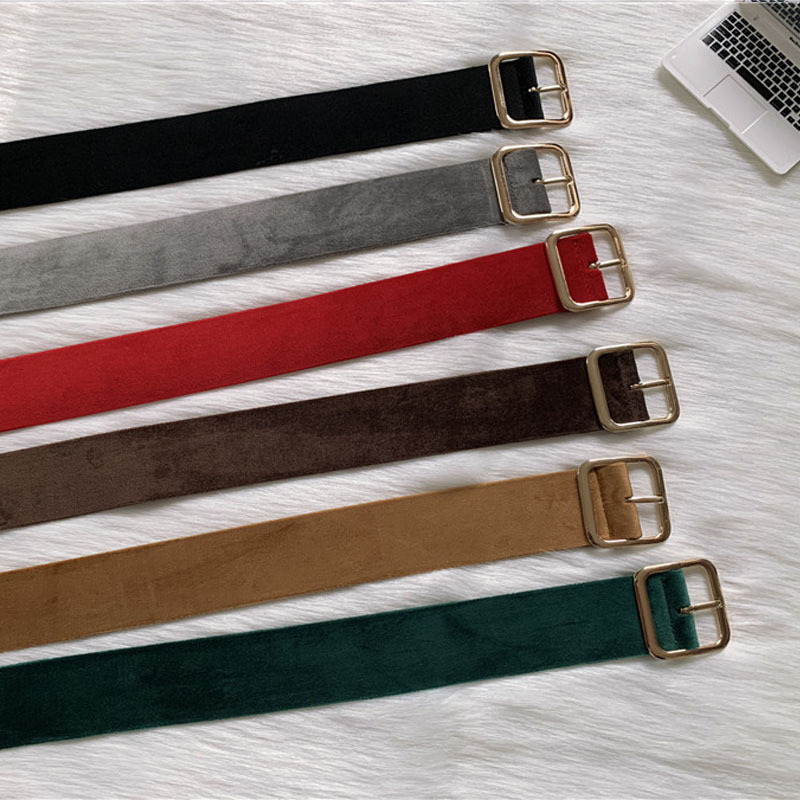 Fashion Solid Color Woolen Belt display picture 1