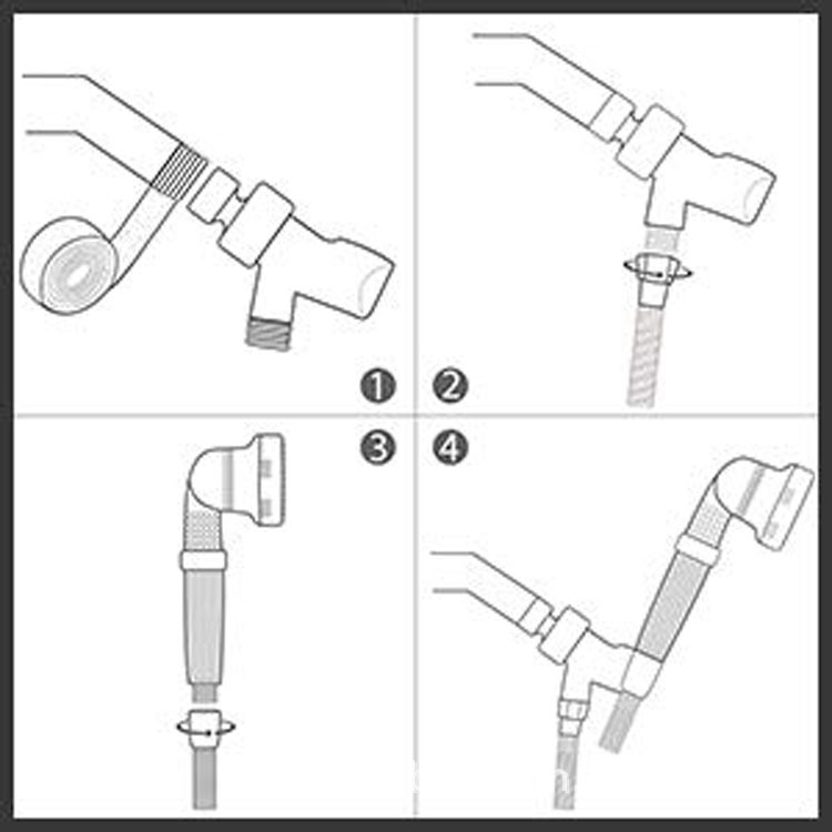 The lemon VC fragrance negative ion shower head cover is equipped with an American-style shower boom adapter and a shower hose fragrance delivery block undefined