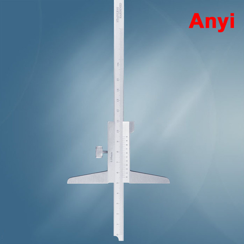 high-precision digital display Electronics depth Feet with Vernier caliper 0-150-200-300-500mm Single hook hook