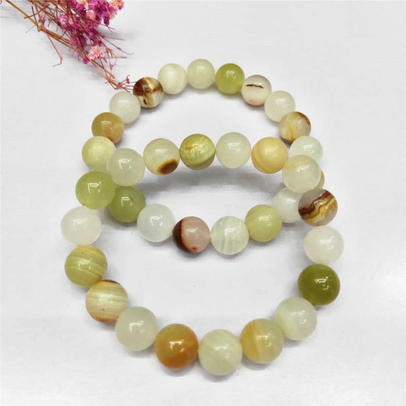 Wholesale of new Afghan blue jade bracelets, DIY beaded blue jade bracelets, natural stone bracelets, factory direct sales detail image 5