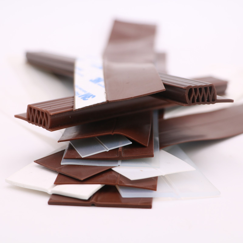 硅胶I型门底密封条 防盗门工字自粘密封条 硅胶透明门窗密封条