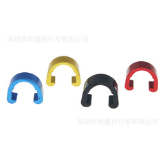 山地自行車鋁合金C型扣U型過線扣自行車線管固定油管卡子10個一包