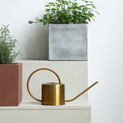 Nordic style brass golden sprinkler kettle long mouth watering kettle 304 stainless steel watering kettle ins kettle