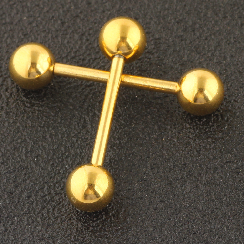 24 Pcs Mixed Set Stainless Steel Nipple Rings Tongue Nails Nose Rings Piercing Jewelry C-Type Simple Fashion detail image 10