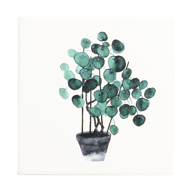 Nórdico creativo ins absorbente de cerámica antideslizante estera de cerámica estera taza decorativa estera con corcho montaña de café