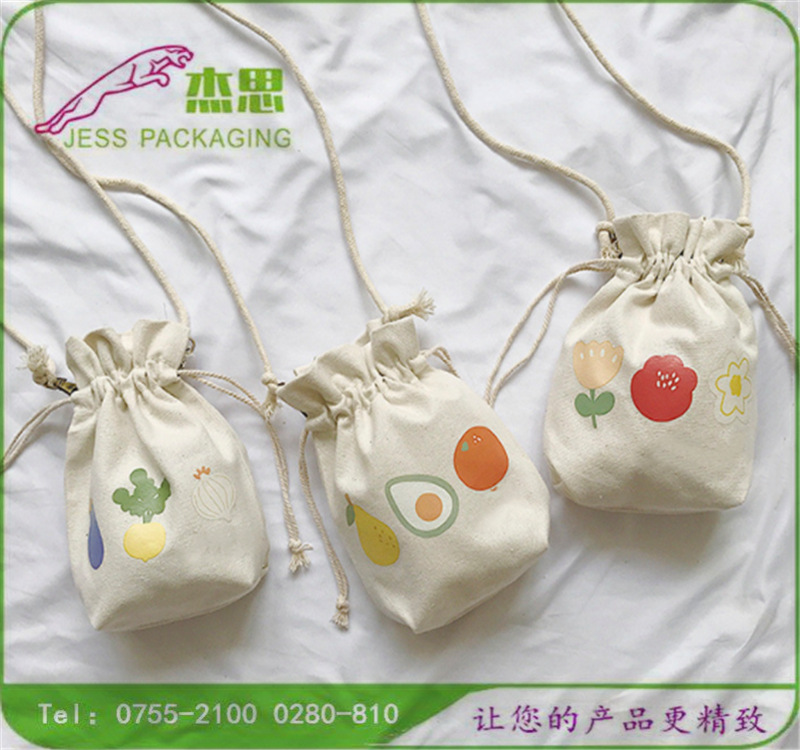 设计新款帆布小清新学生斜挎束口袋韩国创意水桶收纳包量大从优