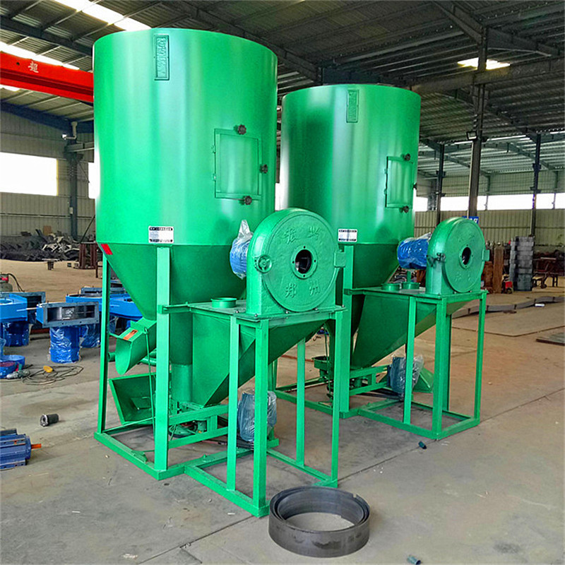 厂家直销强制上料立式粉碎混合搅拌机 玉米豆粕粉碎搅拌混合机|ru