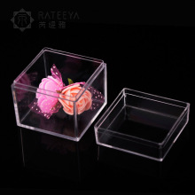 PS塑料正方形包装盒子上下盖开食品级合糖果包装盒婚庆糖果盒