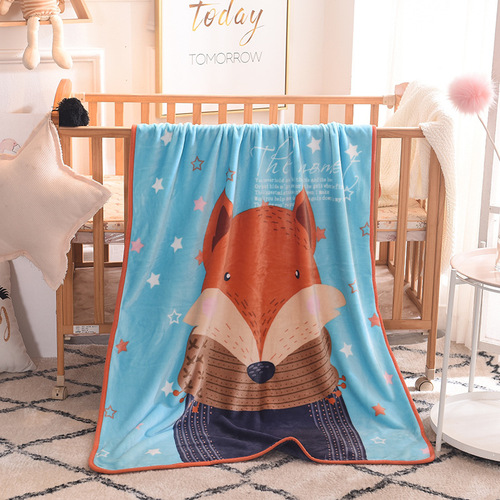 Cross-border direct selling cartoon summer flannel children's blanket infant and toddler air-conditioning blanket group purchase gift micro-business distribution