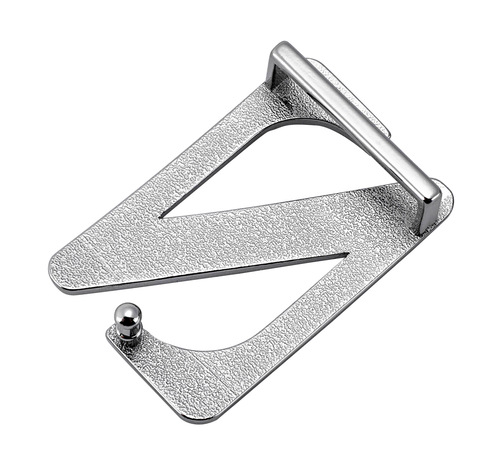 Youth Men's Smooth Button Waistband Head Hook 3.5 Alloy Plate Hook Belt Buckle Z Pants Head Fashion Simple Clip 