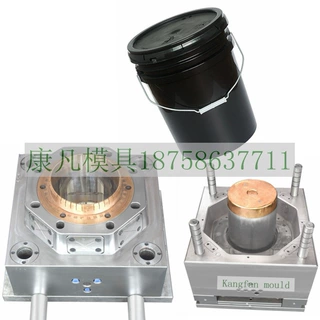 浙江台州做桶模具厂家膜内贴标包装桶模具 5加仑塑胶桶模具价格