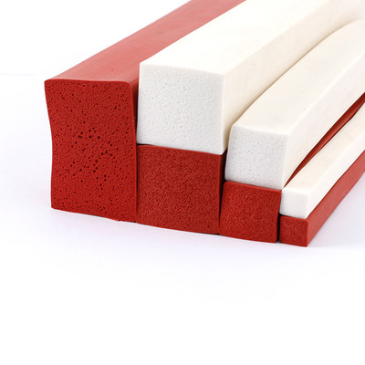 供应硅像胶密封条 防撞防水耐磨海绵条烘箱密封耐高温发泡硅胶条|ms