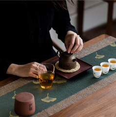Japanese waterproof fiber tea mat linen table flag table mat tea art tea cloth art tea mat Zen tea tray mat tea set accessories