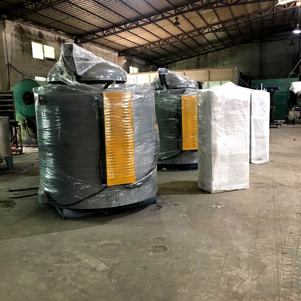 厂家批发坩埚熔化炉 300公斤化铝炉 500公斤熔炉 压铸机边熔铝炉