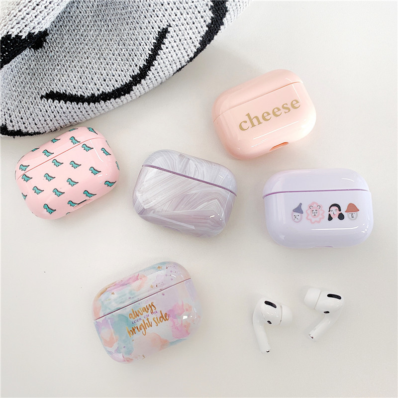 Ins Koreanische Niedliche Rosa Dinosaurier-schutzhülle Airpods Pro Drahtloses Bluetooth-headset Wasser Aufkleber Harte Schale 1/2 Generation display picture 22