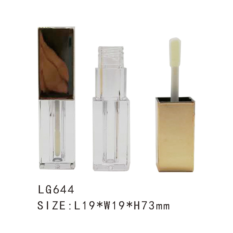 精艺方形唇彩管唇蜜管3ML 多规格透明DIY唇釉管化妆品包材 LG644