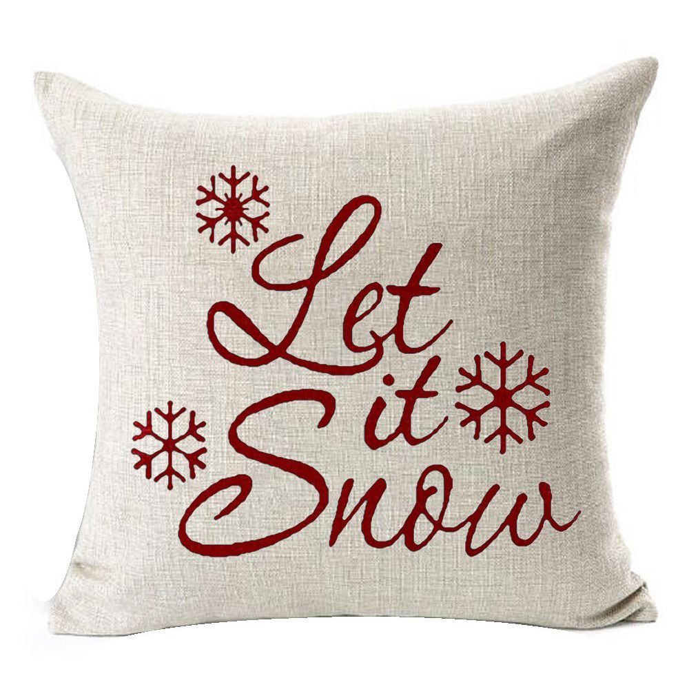 Cushion Cover with Snowflakes