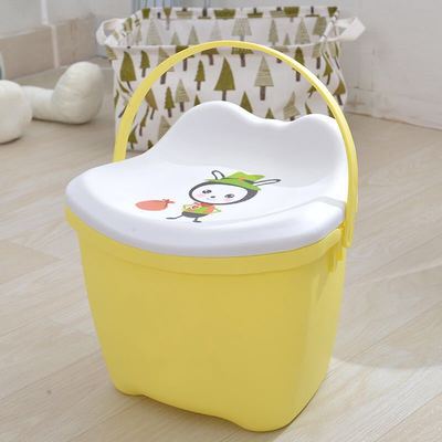 多用塑料收纳凳 整理收纳箱储物凳 多功收纳桶加厚水桶嘟嘟凳|ms