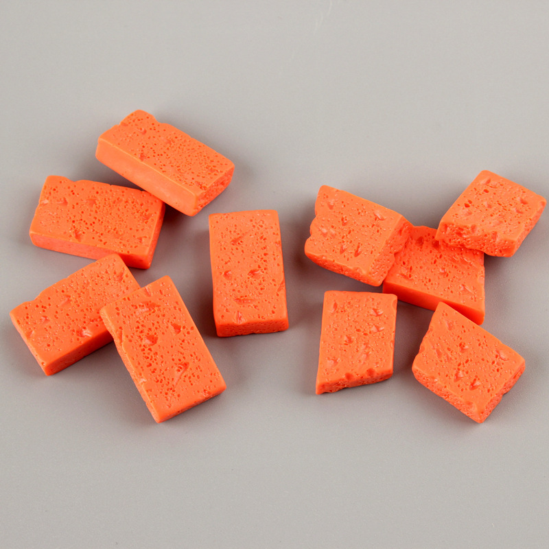 Simulated Brick Pendant, Epoxy Resin Accessories, Phone Case Materials, Creative DIY Micro Keychain Landscape Moss