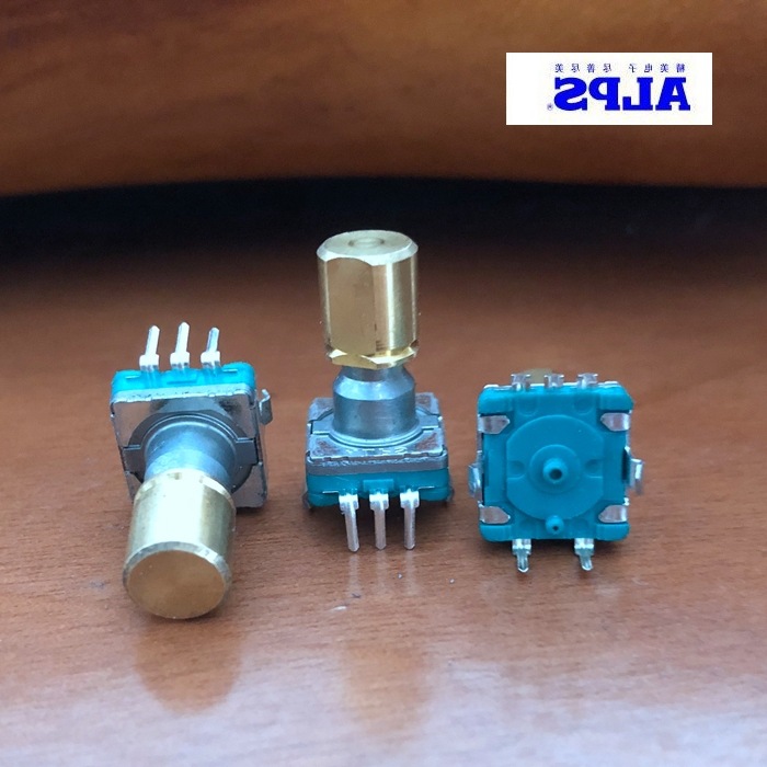 日本ALPS EC11 带按开关 编码器 大头柄8MM 柄长15MM 无定位