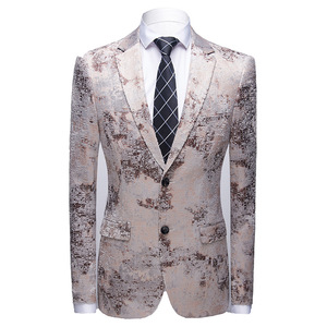 Men’s suit coat men’s coat casual suit calico
