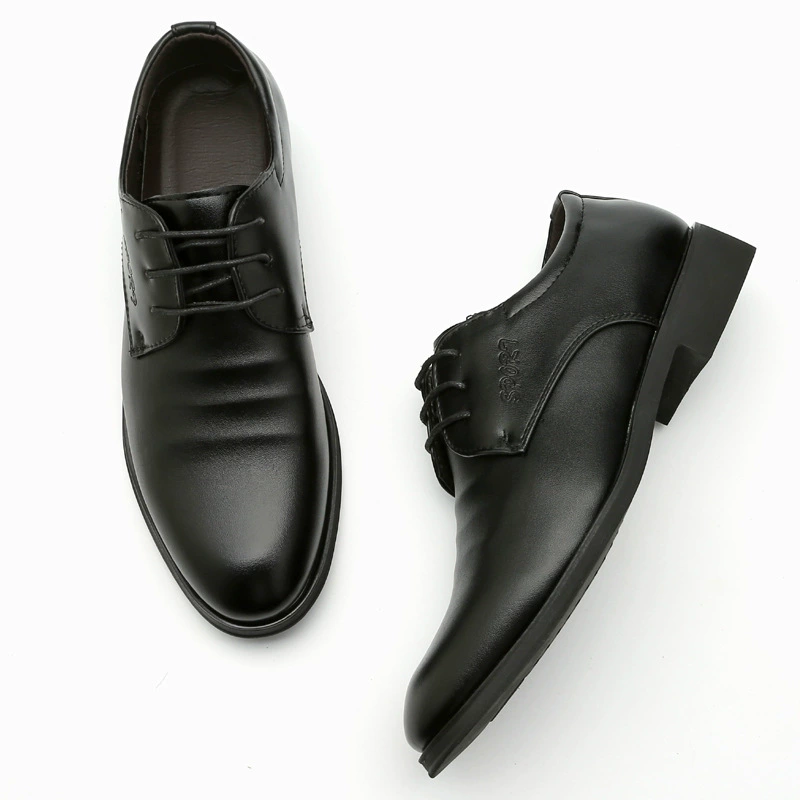 Производители оптом 2023 новые мужские деловые официальные кожаные туфли на шнуровке, повседневная мужская обувь, оптовая продажа, низкие одиночные туфли