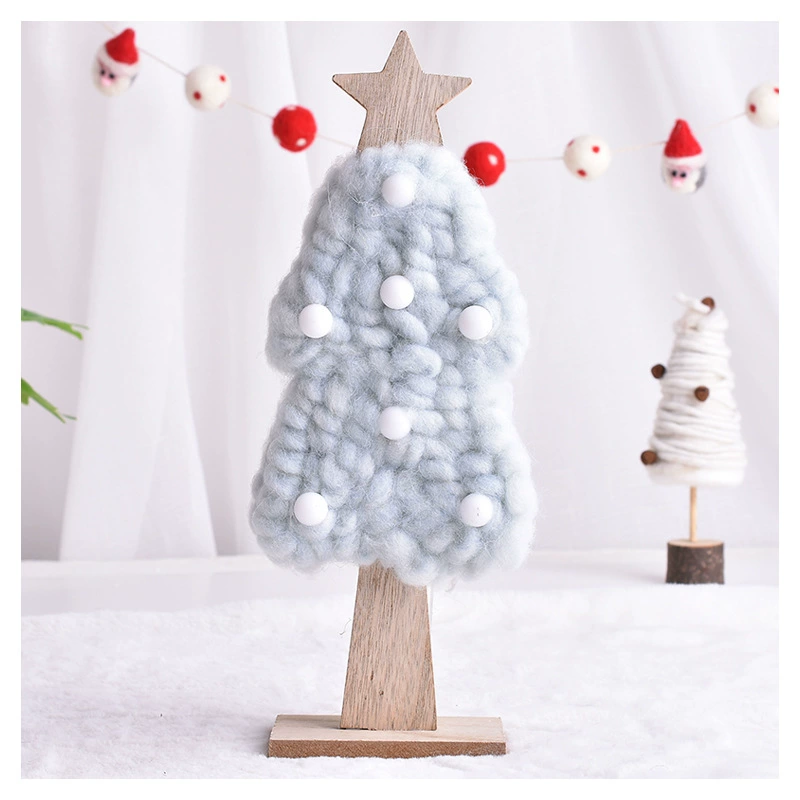 Creative Christmas decorations, wooden wool felt, Birthday gift