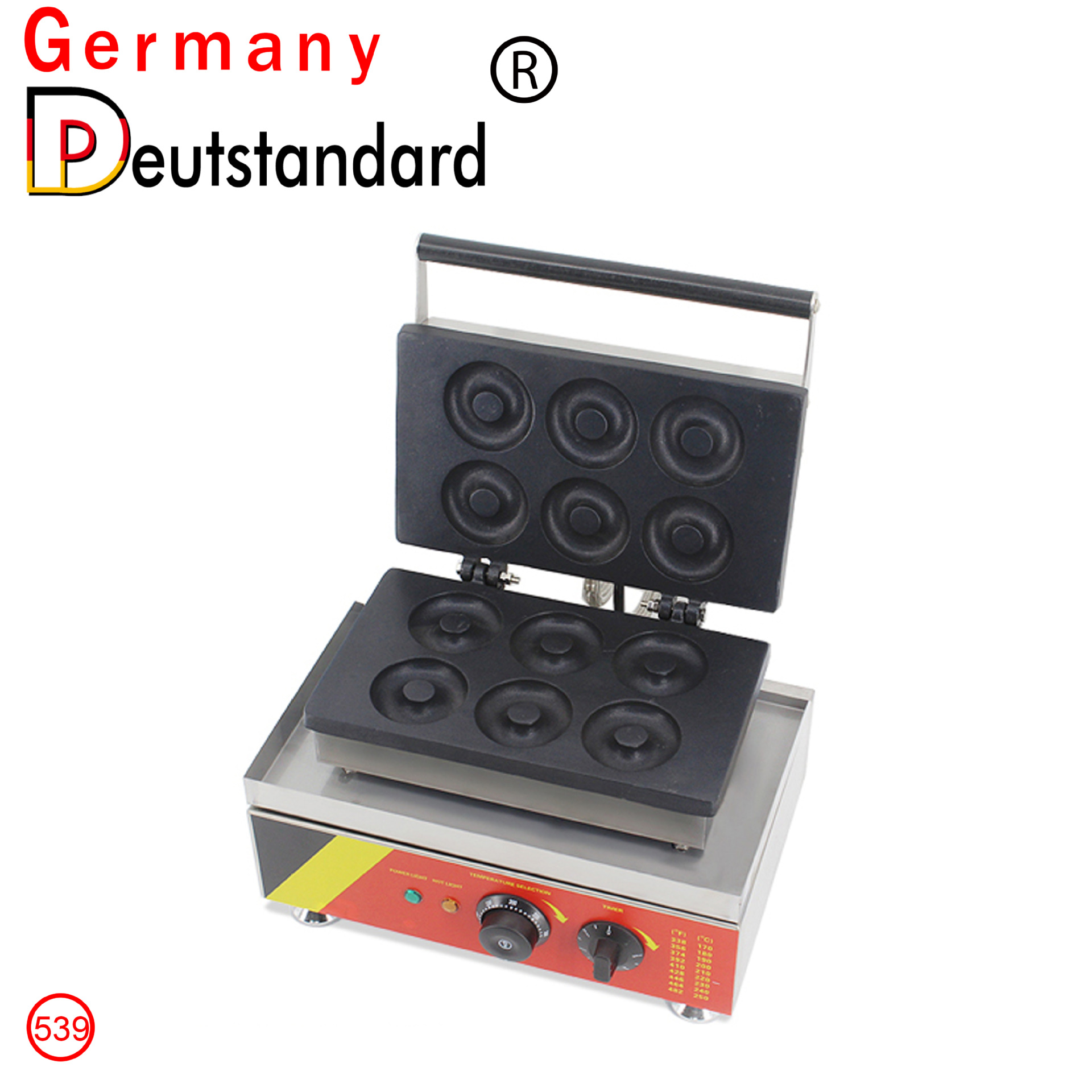 甜甜圈甜麦圈 电热香酥机 烘烤甜甜圈 六孔甜甜圈机 烘烤小吃设备